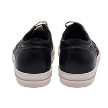 Rick Owens 'Black/Milk' Embossed Python Vintage Sneaks