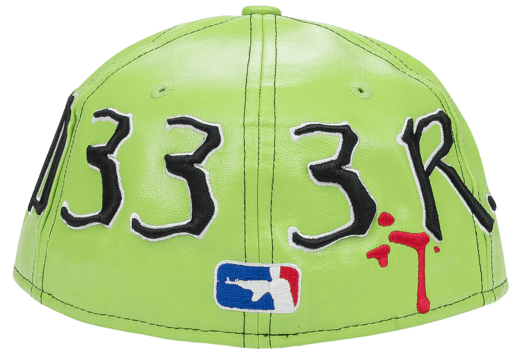 Murd333r.fm 'Monster' Leather Green Hat