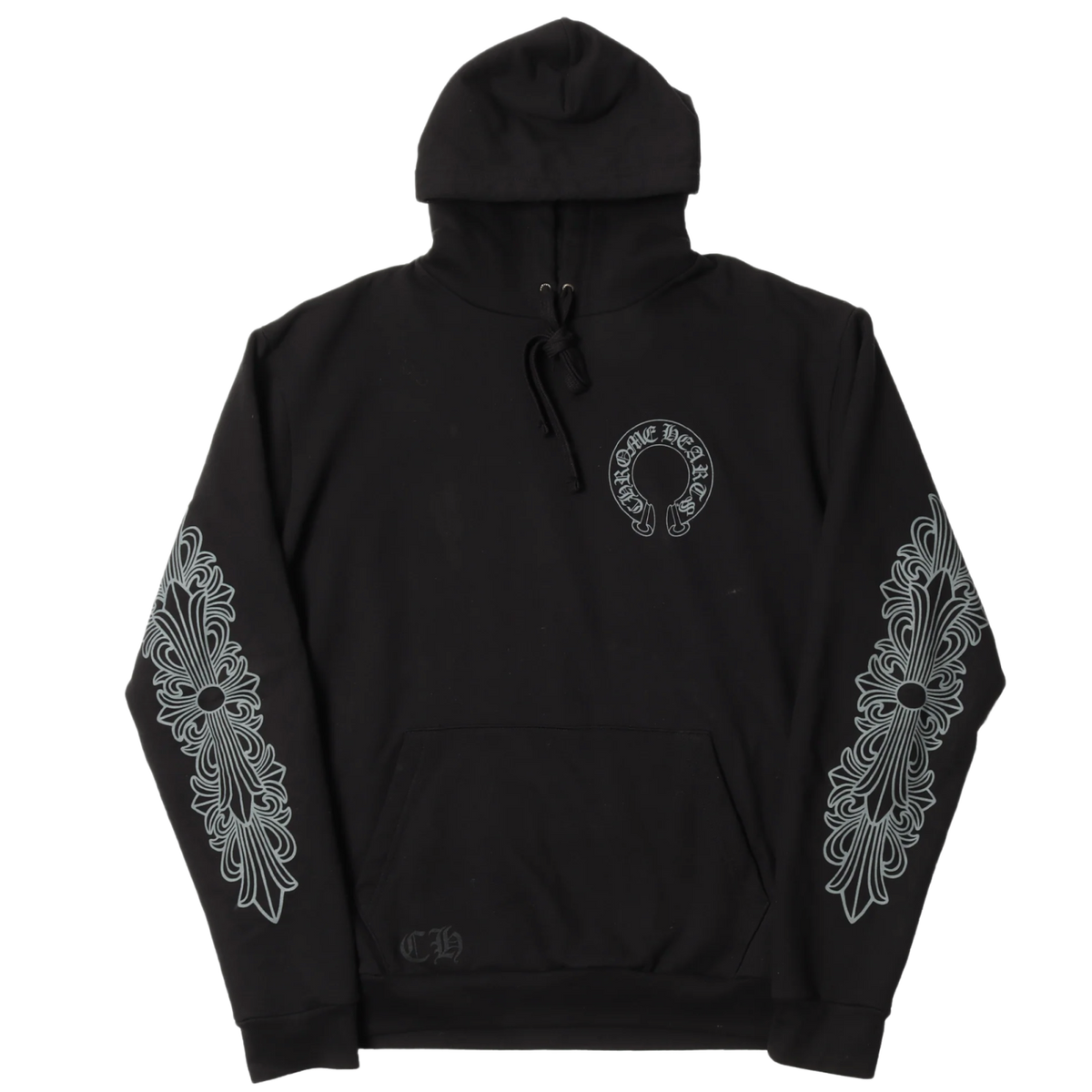 Chrome Hearts 'Friends and Family Grey Banner' Black Hoodie