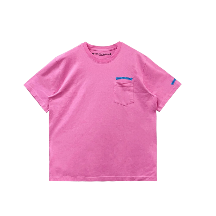 Chrome Hearts 'Pink' Blue Scroll Tee