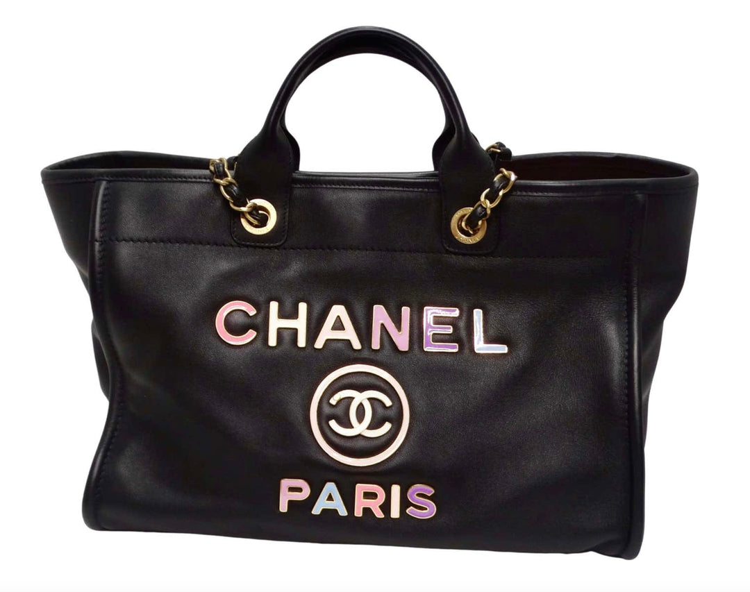 Chanel 'Multicolor' Calfskin Medium Deauville Tote Bag