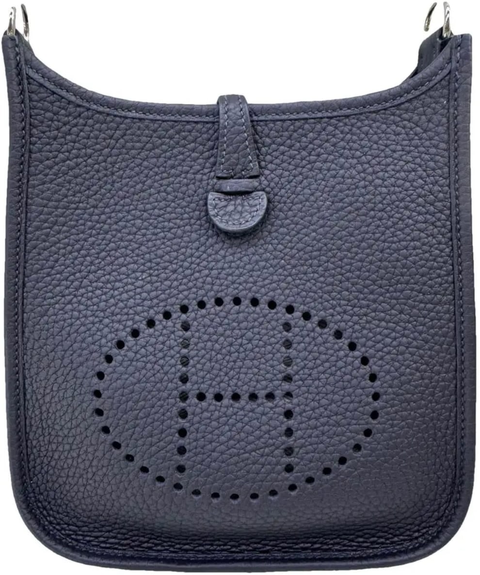 Hermes 'Navy' Evelyne TPM 16 Palladium Hardware Amazone Bag