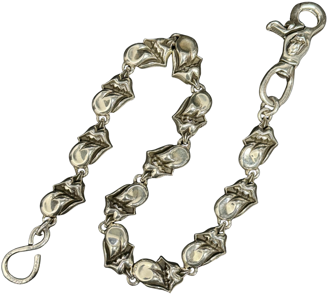 Chrome Hearts 'Rolling Stone' 20in Silver Wallet Chain