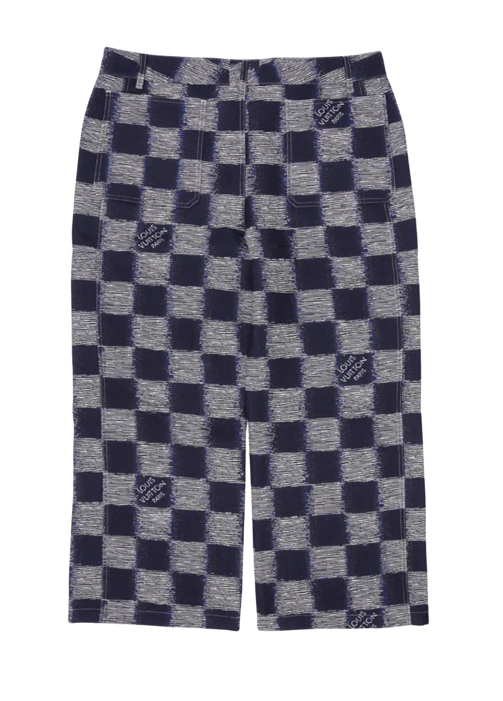 Louis Vuitton 'Damier' Wool Workwear Pants