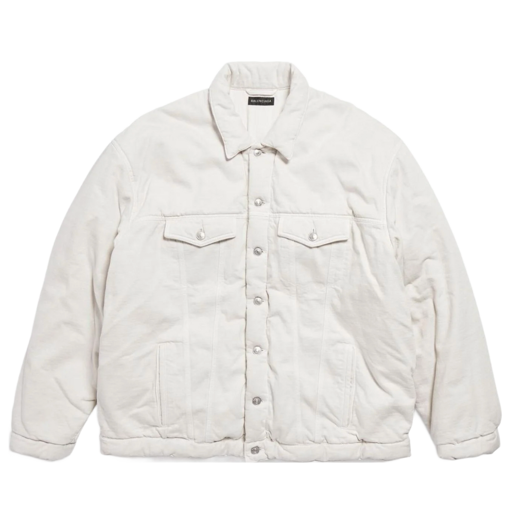 Balenciaga 'White' Padded Denim Jacket