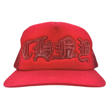 Chrome Hearts 'CHNY' Red Leather Patch Hat