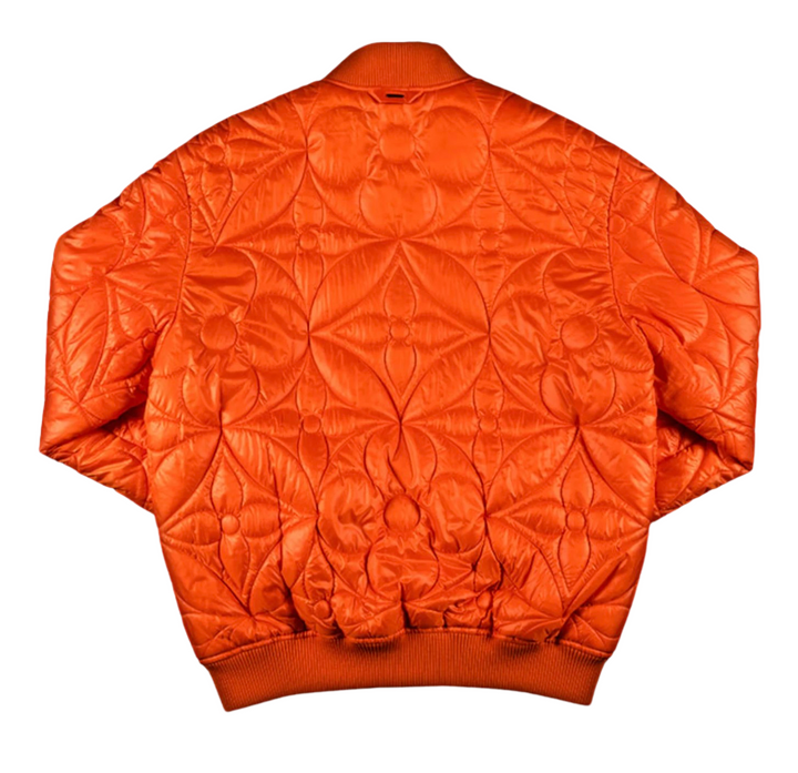 Louis Vuitton 'Quilted Puffer' Orange Puffer Jacket