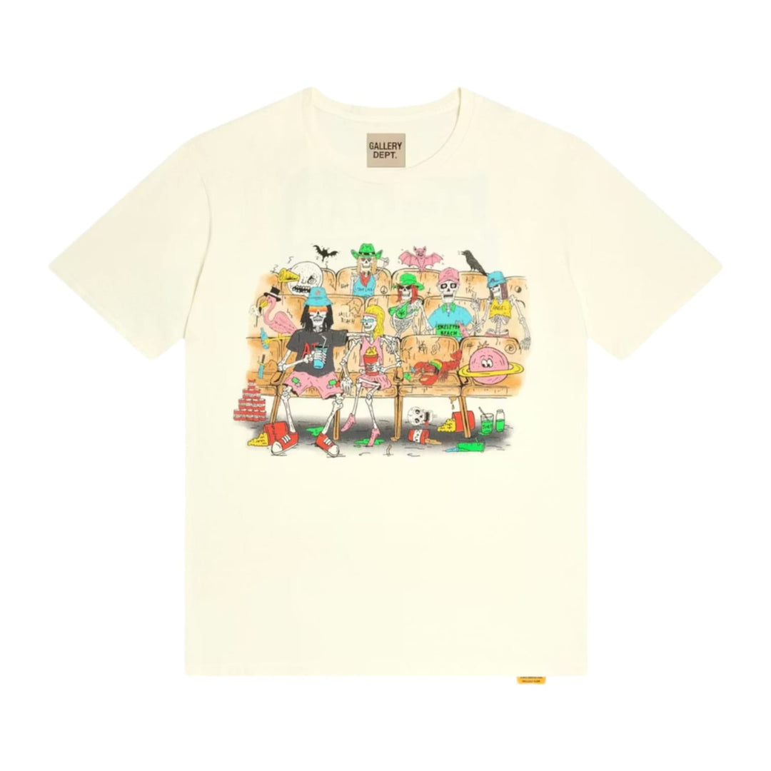 Gallery Dept Cream Skeleton Beach 'Theater' Tee