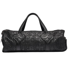 Chrome Hearts 'Black Flooded Cross' Leather Duffle Bag