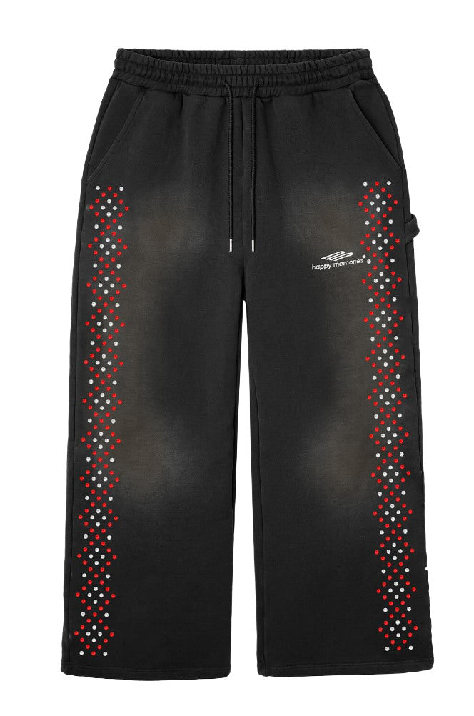 Happy Memories Don't Die HMDD 'Scream' Crystal H-Star Black Sweatpants