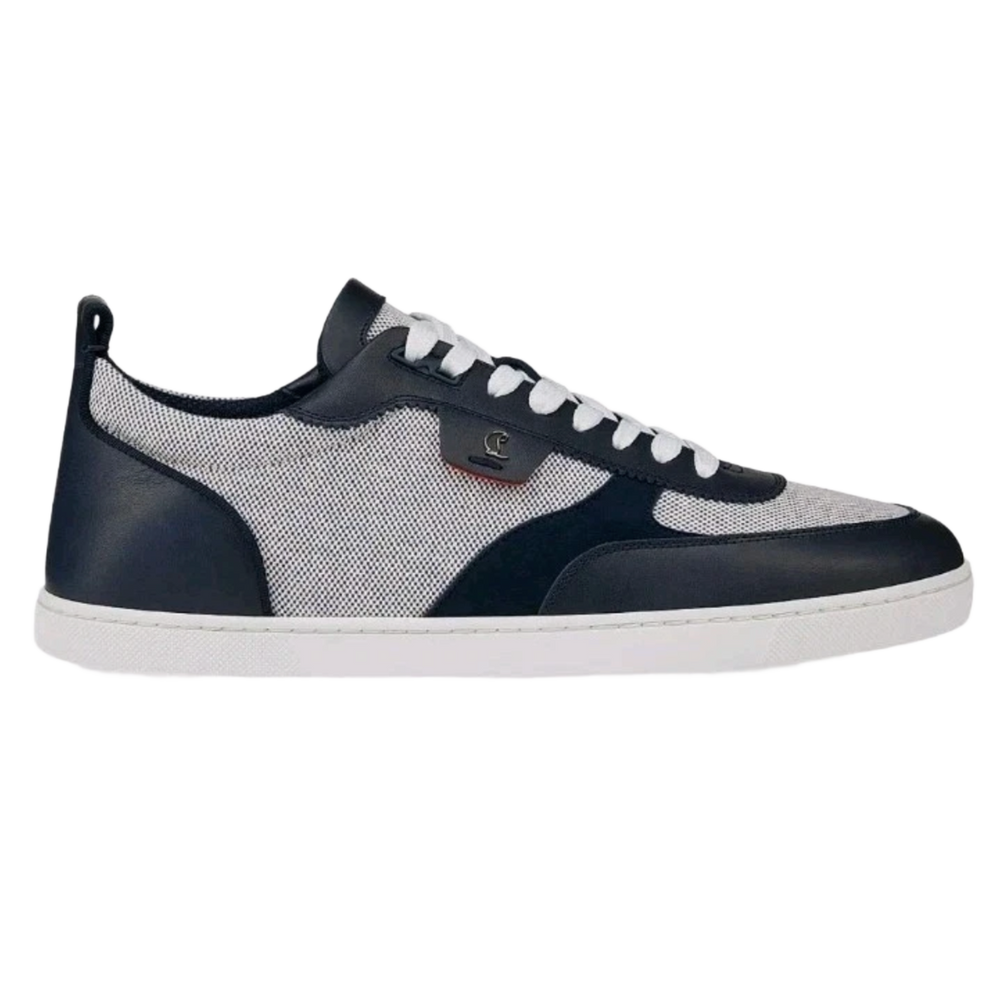 Christian Louboutin 'Navy' Tutti Rui Canvas Leather Sneakers