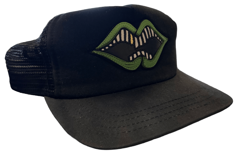 Chrome Hearts Matty Boy 'Green Chomper' Leather Patch Hat