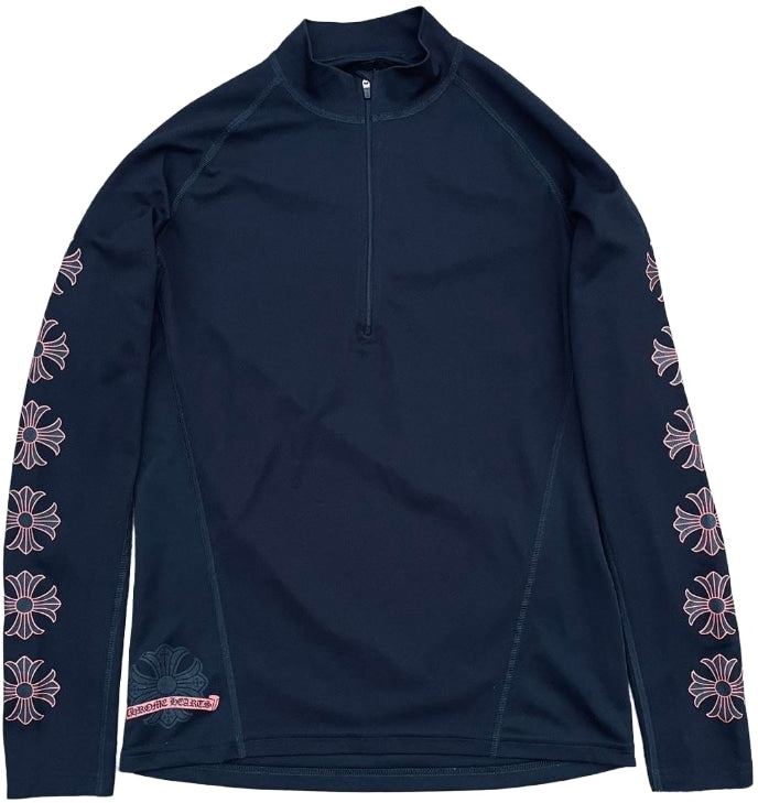 Chrome Hearts 'Black' Cycling Mesh Quarter Zip Jacket