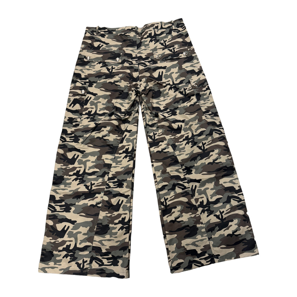 Saint Vanity 'Camo Green Patch' Nylon Cargo Pants