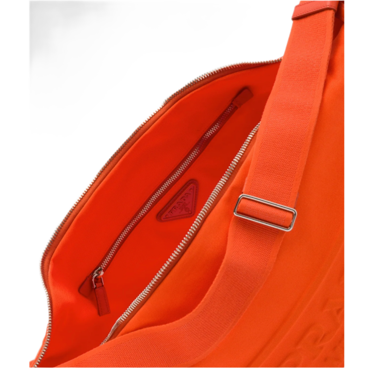 Prada 'Orange' Triangle Shoulder Bag