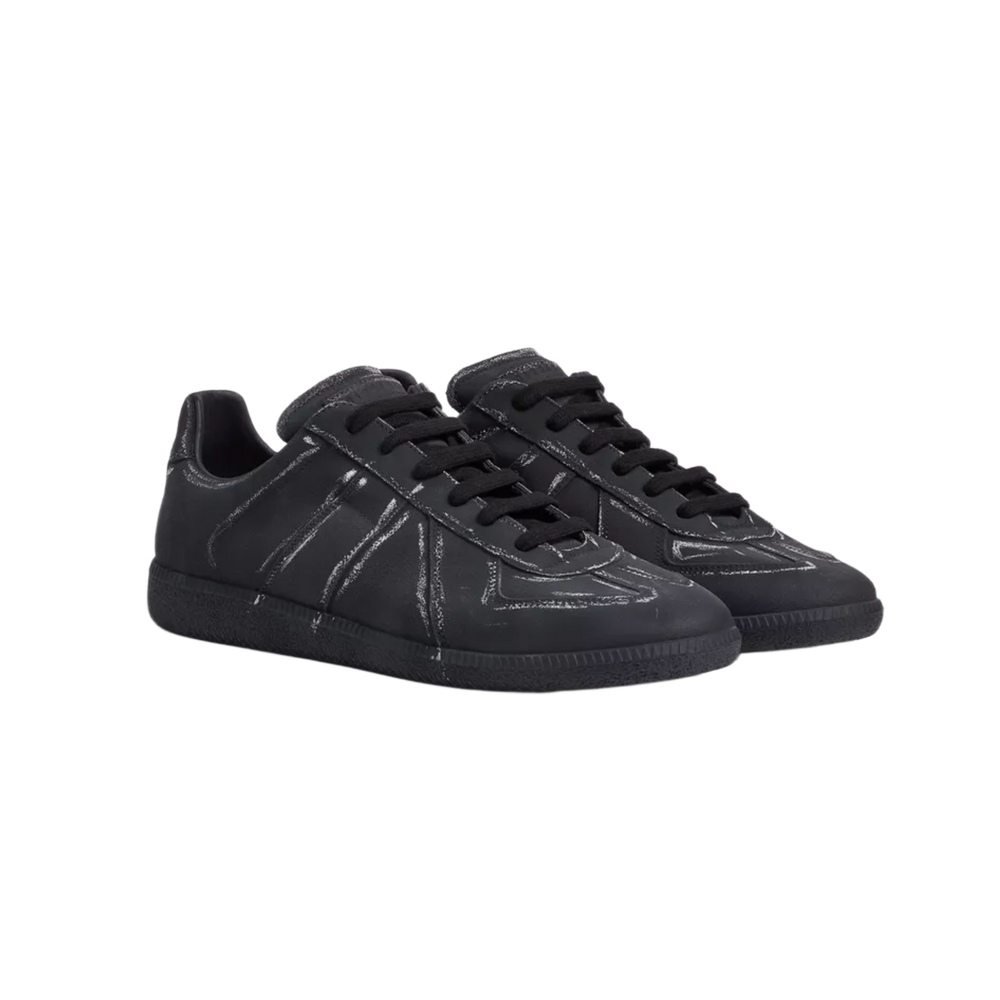 Maison Margiela 'Black' Blackboard Replica Sneaker