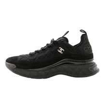 Chanel '21k' Black Fabric & Suede Calfskin Sneaker