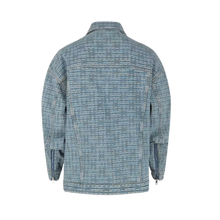 Givenchy 'Blue' 4G Monogram Embossed Denim Jacket