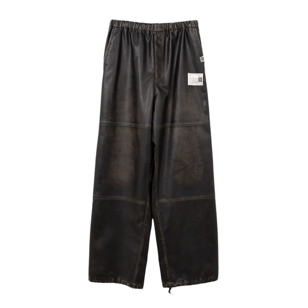 Maison Mihara Yasuhiro 'Black' Baggy Leather Pants