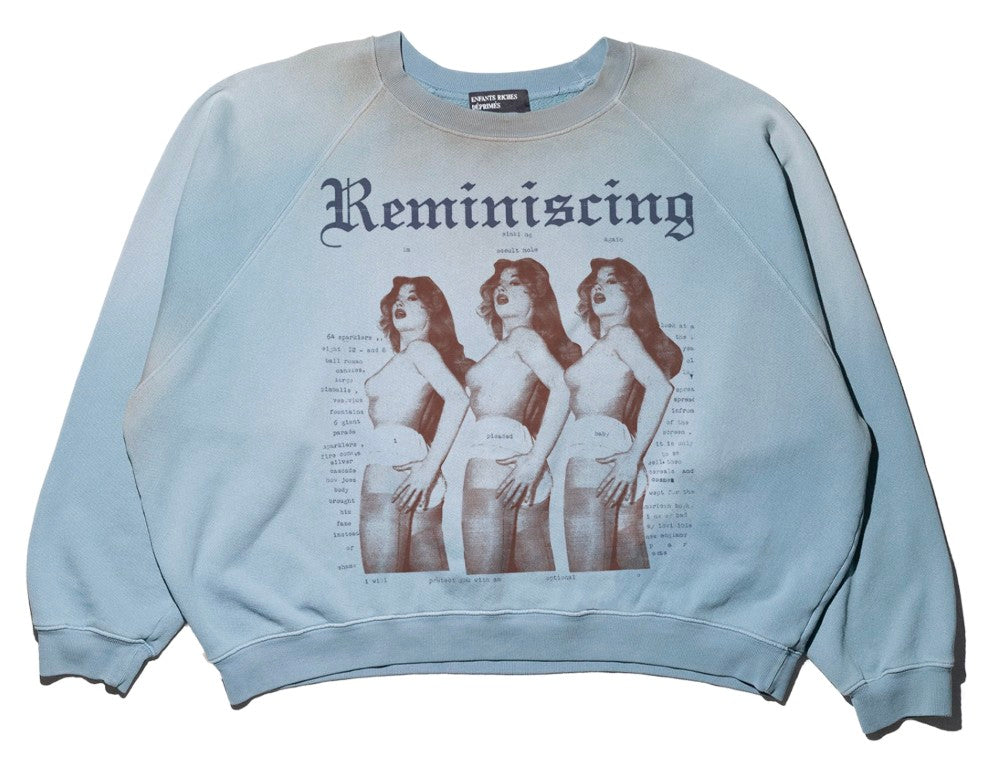 Enfants Riches Déprimés 'Reminiscing' Raglan Light Blue Crewneck