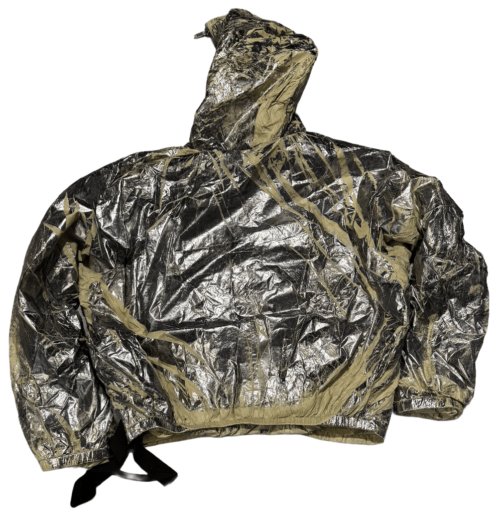 Rick Owens DRKSHDW Sealed Windbreaker Palladium Foil Light Nylon
