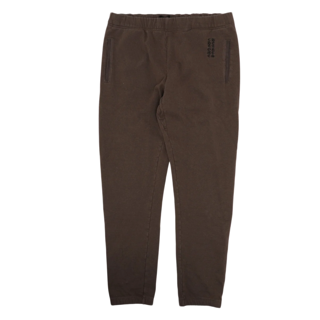 Chrome Hearts 'Olive' Vertical Logo Sweatpants