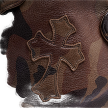 Chrome Hearts 'Leather Cross Patch' Camo Tote Bag