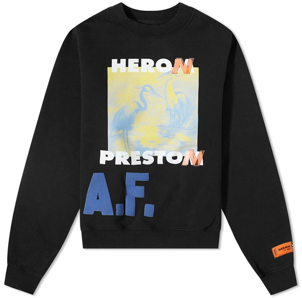 Heron Preston A.F. Authorised Oversized Crewneck Black/Multi