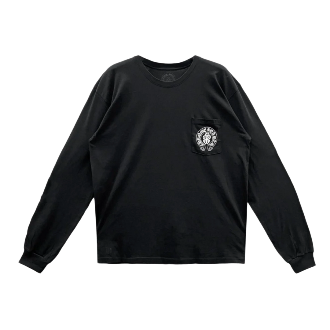 Chrome Hearts 'USA Flag Dagger' Black Longsleeve