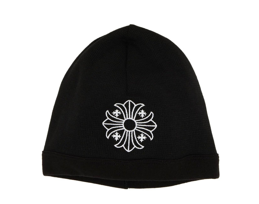 Chrome Hearts Skull Cross Logo Beanie 'Black/White'