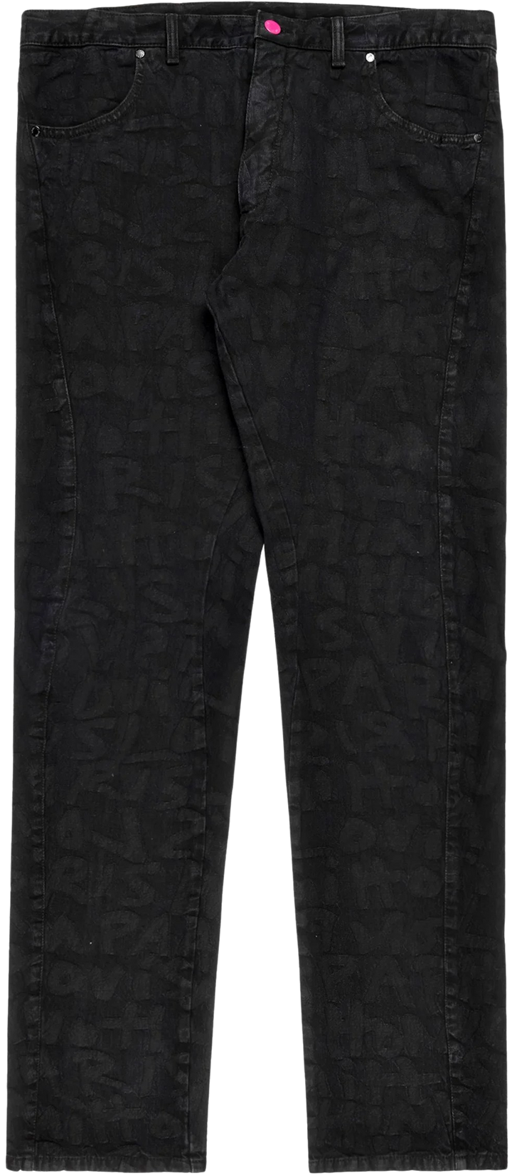 Louis Vuitton 'Graffiti Monogram' Black Jeans
