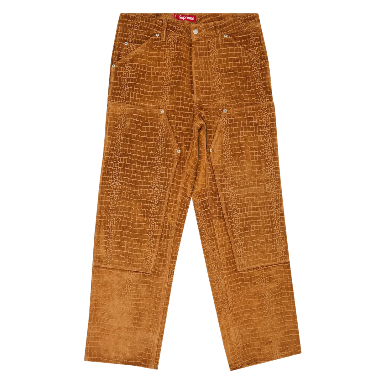 Supreme 'Croc' Cow Suede Double Knee Carpenter Pants