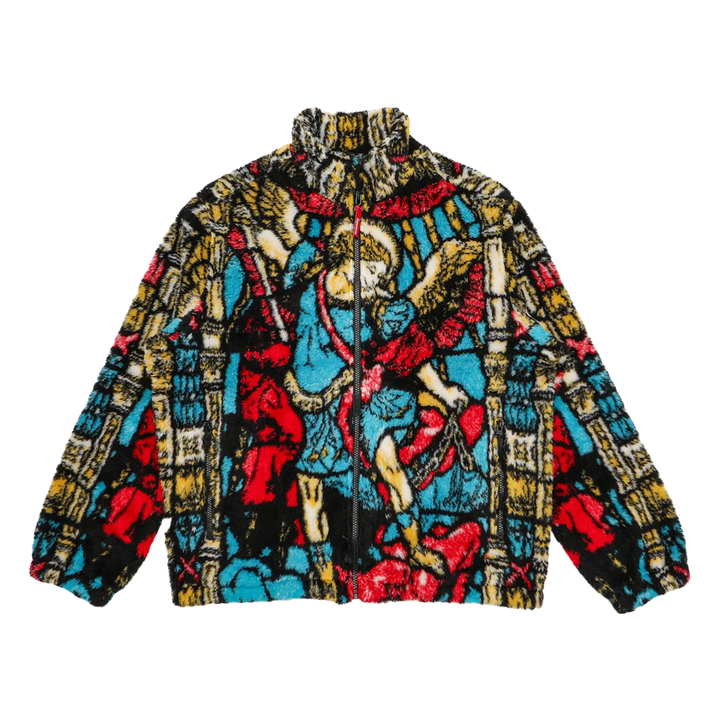 Supreme Saint Michael Fleece Jacket White