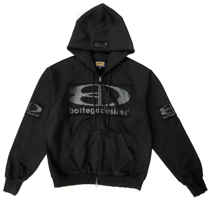 Bottega Desires 'Tech' Zip Up Hoodie