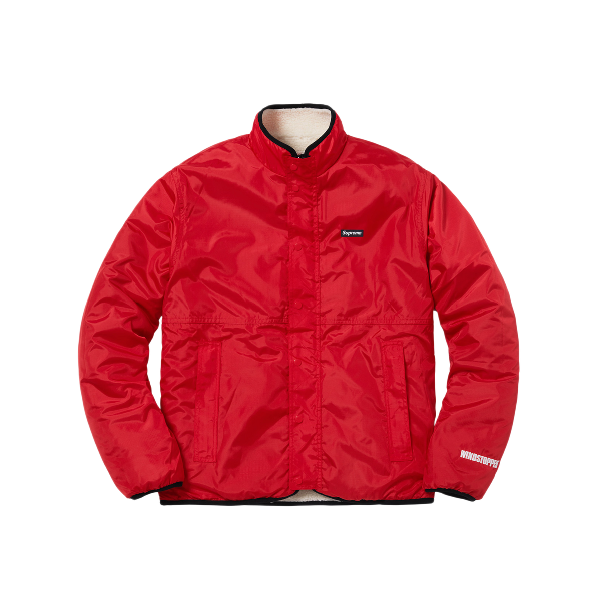 Supreme 'Beige' Reversible Logo Fleece Jacket