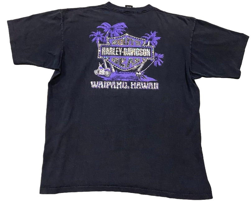Harley Davidson 'South Seas' Rhinestone Vintage Tee