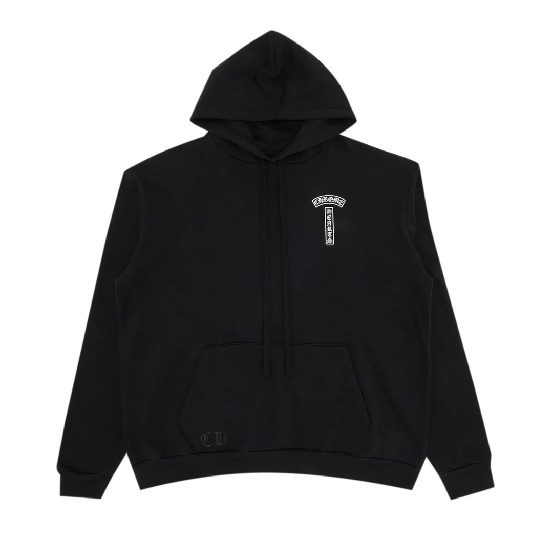 Chrome Hearts 'T Bar' Logo F*ck You Black Hoodie