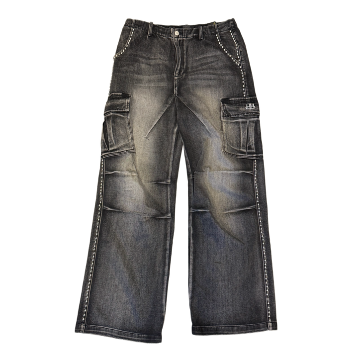 Happy Memories Don't Die HMDD 'Black' Studded Cargo Pants