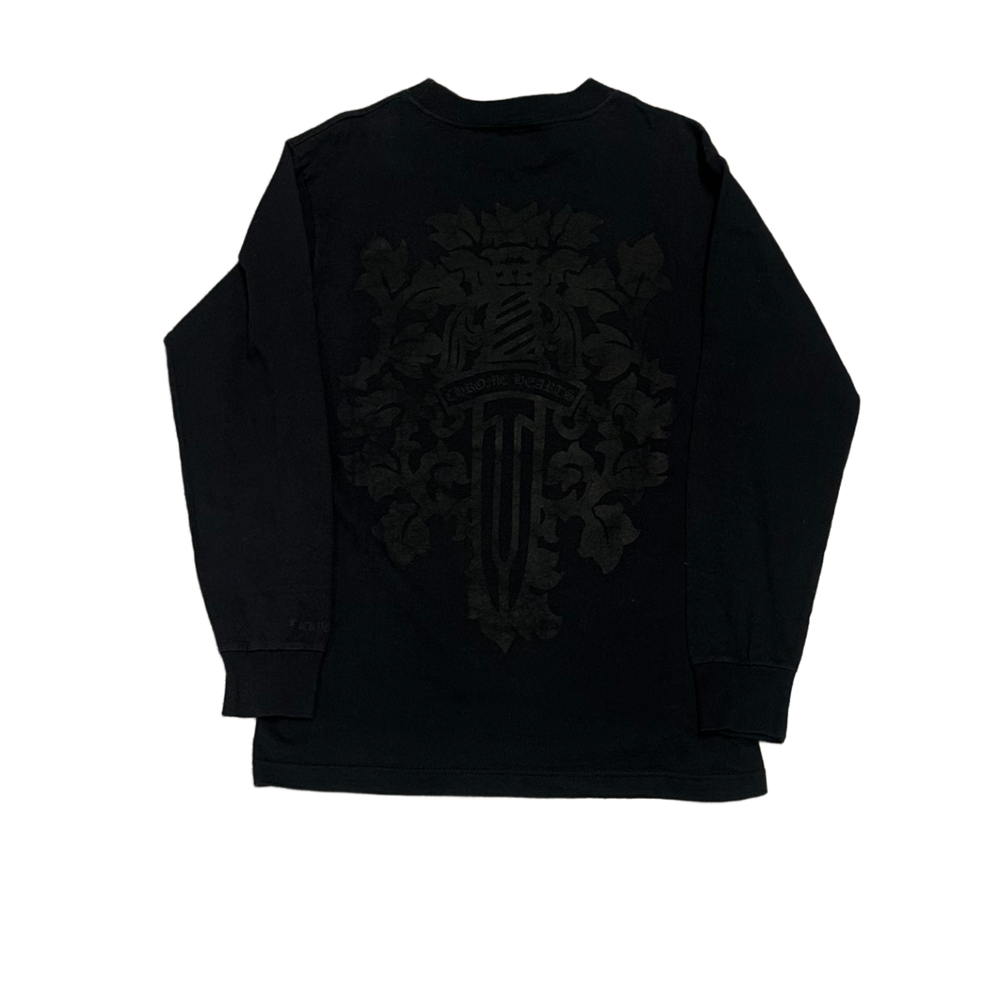 Chrome Hearts 'Black' Vintage Floral Dagger Longsleeve Tee