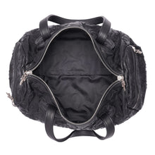 Chrome Hearts 'Black Flooded Cross' Leather Mini Duffle Bag