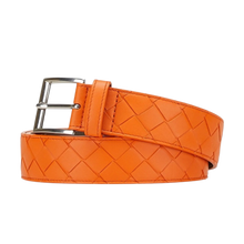 Bottega Veneta 'Intrecciato Orange' Leather Belt