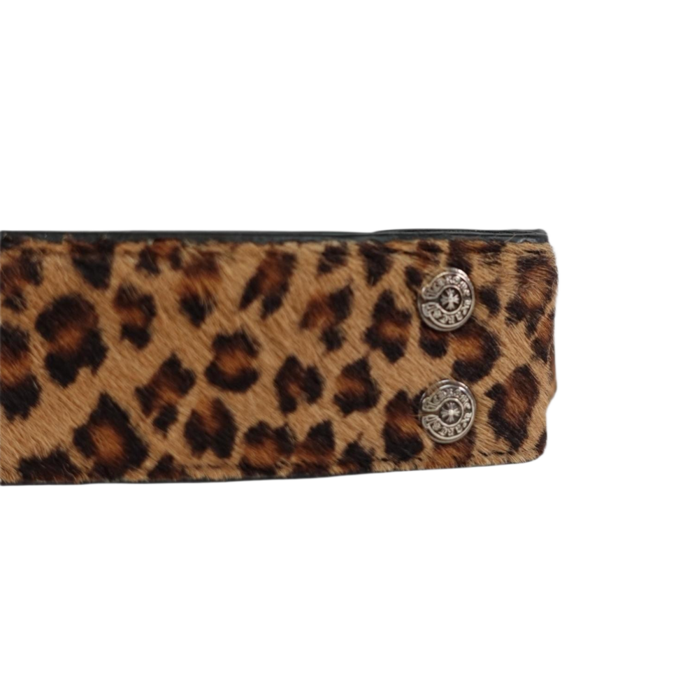 Chrome Hearts 'Leopard Fur' Belt Strap