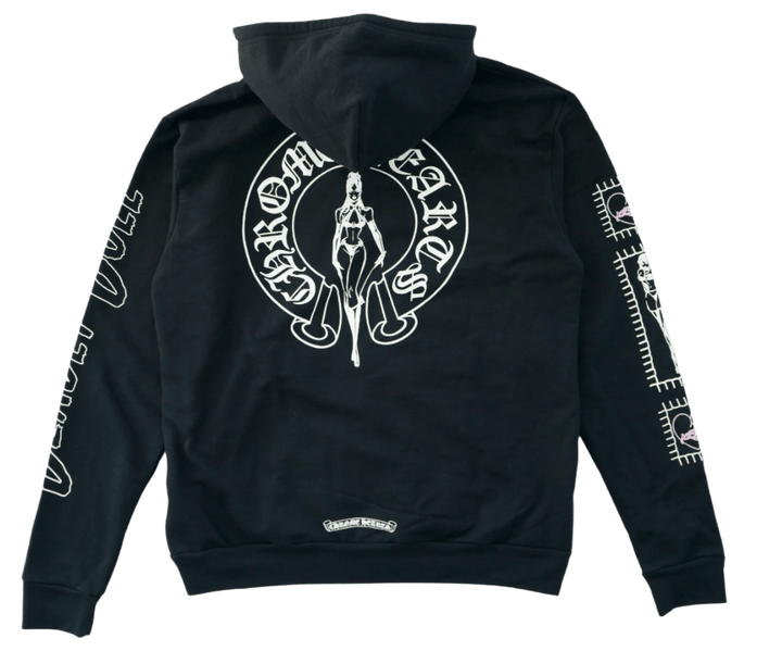 Chrome Hearts Deadly Doll Horseshoe Zip Up Hoodie