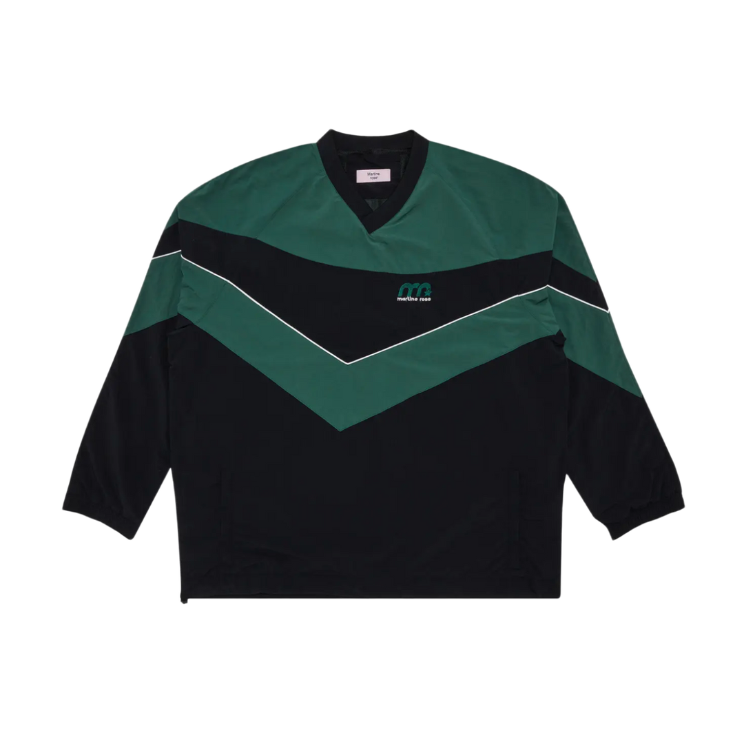 Martine Rose 'Black/Green' V Neck Track Jacket