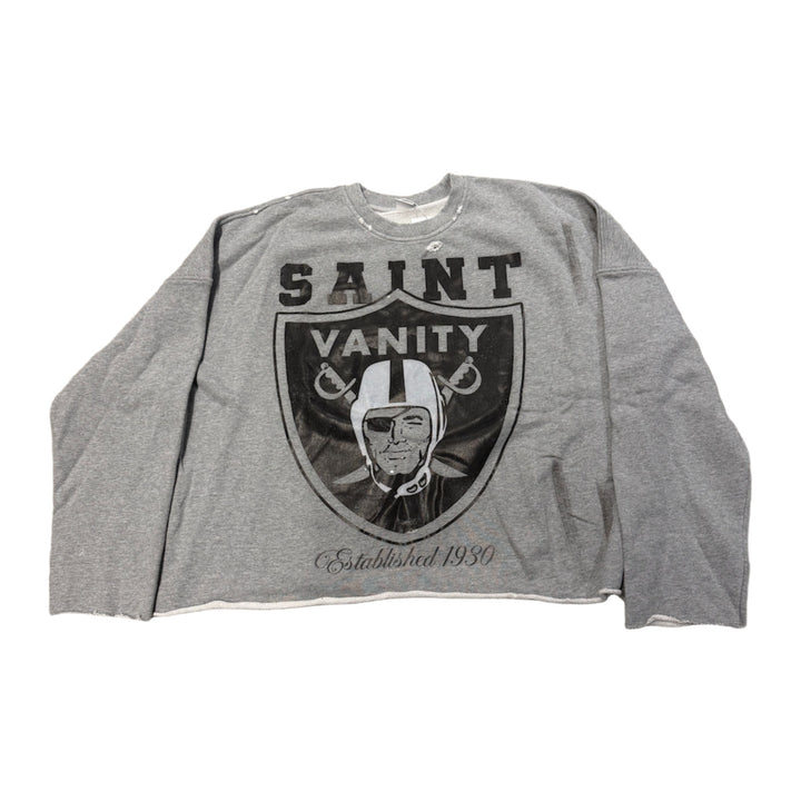 Saint Vanity 'Raiders' Distressed Crewneck
