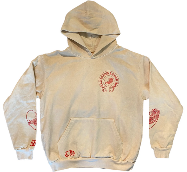 Chrome Hearts x Drake 'Friends & Family' CLB Cream Hoodie