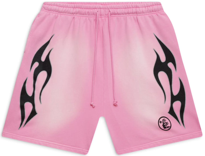 Hellstar 'Pink' Sports Flame Shorts