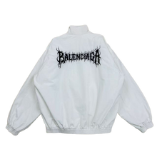 Balenciaga 'Flame Logo' Sherpa Lined Jacket