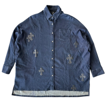 Chrome Hearts 'Mahal Kita Cross Patch' Oversized Button Up Shirt