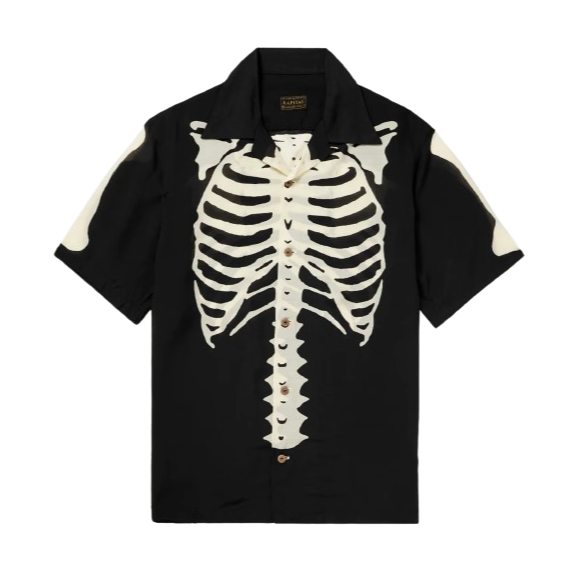 Kapital Bone Rayon Silk Shirt Black